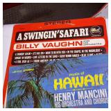 A  large collection of vintage vinyl records from artists like Johnny Mathis, Billy Vaughn, Ray Conniff, and Dean Martin