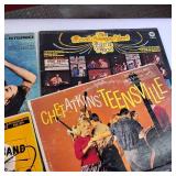 Collection of Vintage vinyl record albums, including the 1968 self-titled duet album by Bobbie Gentry and Glen Campbell