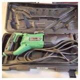 Hitachi corded electric reciprocating saw with case