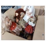 Large Collection of vintage porcelain dolls, including limited editions from makers like Ashton Drake Galleries and Seymour Mann