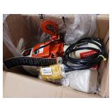 Harrington industrial hoist, a device used for lifting or lowering heavy loads - In original box - works