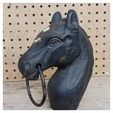 Cast Iron Vintage Horse Head Hitching Post