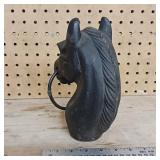 Cast Iron Vintage Horse Head Hitching Post