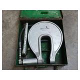 Greenlee 1731 hydraulic punch driver kit with a 767 hydraulic hand pump.