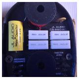 JL Audio crossover components, matching the crossover unit from the C2-650 Evolution Series component speaker system.