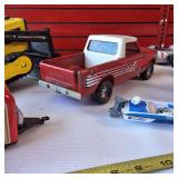 A collection of Vintage Diecast metal toy vehicles.