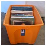 Large Bin of Vintage Collectible LP's