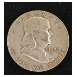 Franklin Half Dollar - 90% silver - 1 coin - Tax Exempt