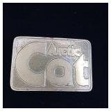 Vintage Arctic Cat brass belt buckle - C. 1970's - early 1980's