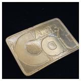 Vintage Arctic Cat brass belt buckle - C. 1970's - early 1980's