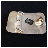 Vintage western-style GASPRO logo belt buckle -  Crumrine - El Arturo - Bronze