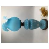 Antique Fenton Glass lamp