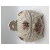 Vintage covered trinket/jewelery box