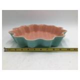 Vintage Catalina Pottery Scalloped Pie/Quiche Dish