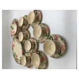 Vintage Franciscan Desert Rose China Partial Set