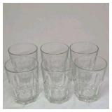 Vintage Arcoroc France Clear Glass Tumblers – Octime / Picardie Style (Lot of 6)
