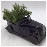 Vintage Black Ceramic Model T Truck Planter Floralaine USA Open Bed Novelty