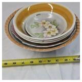 Assortment of vintage porcelain serving bowls