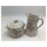 Vintage Cream and Sugar Set