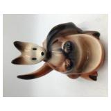 Vintage ceramic fox dresser caddy