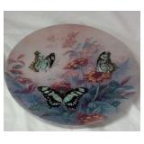 Pair of Vintage Collector Plates – 'On Gossamer Wings' Series by Lena Liu, 1988 & 1989, Butterflies