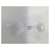 Vintage Crystal Wine Goblet – Diamond Cut Bowl & Pineapple Etched Stem