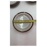 Vintage Monterey Stoneware 'Brown' Floral Pattern Set by M.I. Japan