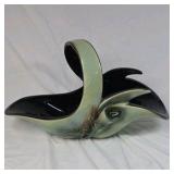 Vintage Hull Woodland Pottery Console Bowl, Basket & Vases