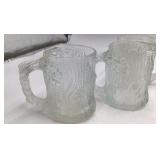 Vintage Flintstone Glass Mugs