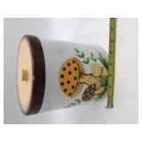 Vintage Mushroom Ceramic Canister Set