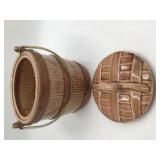 Vintage Ceramic Bucket Cookie Jar