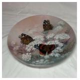 Pair of Vintage Collector Plates – 'On Gossamer Wings' Series by Lena Liu, 1988 & 1989, Butterflies