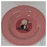 Vintage 1994 Fiesta Looney Tunes Porky Pig Rose Pink Set - That's All Folks!