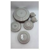 Vintage Monterey Stoneware 'Brown' Floral Pattern Set by M.I. Japan