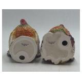 Fitz and Floyd Harvest Heritage Turkey Salt and Pepper Shakers