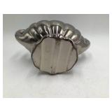 Vintage Silver-Plated Porcelain Creamer or Sauce Boat with Floral