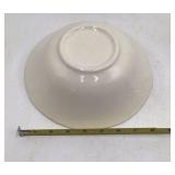 Vintage Homer Laughlin White Creamware Bowl and Pitcher Set Scalloped Rim