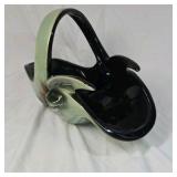 Vintage Hull Woodland Pottery Console Bowl, Basket & Vases