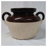 Vintage Patriotic Pottery Crock – Eagle & Flag Design (No Lid)