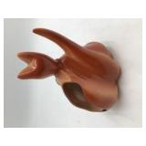 Vintage ceramic fox dresser caddy