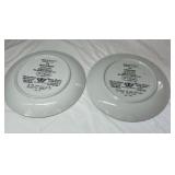 Pair of Vintage Collector Plates – 'On Gossamer Wings' Series by Lena Liu, 1988 & 1989, Butterflies