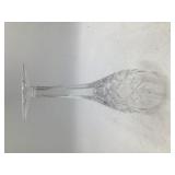 Vintage Crystal Wine Goblet – Diamond Cut Bowl & Pineapple Etched Stem