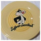 Vintage 1994 Fiesta Looney Tunes Sylvester 'Sufferin' Succotash' Yellow Set