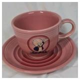 Vintage 1994 Fiesta Looney Tunes Porky Pig Rose Pink Set - That's All Folks!