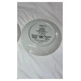 Pair of Vintage Collector Plates – 'On Gossamer Wings' Series by Lena Liu, 1988 & 1989, Butterflies