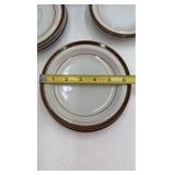 Vintage Monterey Stoneware 'Brown' Floral Pattern Set by M.I. Japan