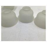 Vintage Frosted Glass Nesting Bowl Set