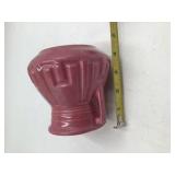 Vintage Roseville Pottery Handled Vase in Rose Color