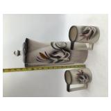 Vintage Jackie O'Neal Mid-Century Modern Carafe and Mug Set