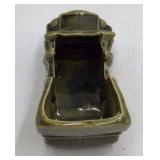 Vintage Floralaine USA Green Ceramic Dump Truck Planter #532 Open Bed Novelty